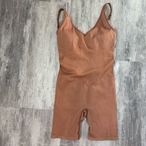 Victoria Secret X Pink Active Brown Workout Unitard Size‎ XS